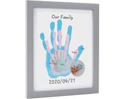Babyprints frame voor familie - handafdruk en voetafdruk set