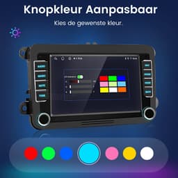 Awesafe 7" Autoradio - Geschikt Voor VW Volkswagen Passat Touran Tiguan Golf 5 6 Jetta Polo Scirocco Caddy EOS - Draadloze Carplay & Android Auto - Android 14.0 System - 7 Inch IPS HD Touchscreen - Bluetooth & Wifi - Radio Scherm — thumbnail 3