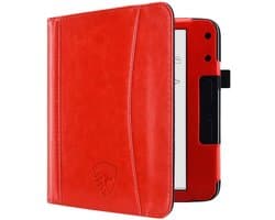 Hoesje Geschikt voor Kobo Libra Colour Sleepcover Luxe Hoes Rood - ereader hoesje - cover