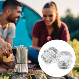 Glazen Bovenkant Percolator - Vervangende Onderdelen met Knop - Koffiepot Accessoires — thumbnail 3