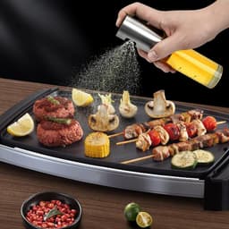 100 ml kookoliespray - gecontroleerde olieverneveling en gelijkmatig spuiten - oliespray voor airfryer - kruidenpotje voor salades en barbecue - 18 x 4 cm - voor bakken en barbecueën - zilverkleurig — thumbnail 3