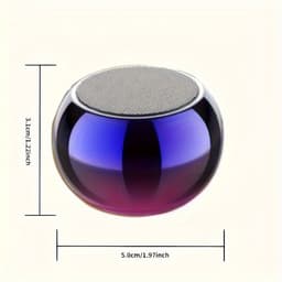 Draagbare Bluetooth mini-luidspreker, 360° surround sound, basmembraan, gemaakt van aluminiumlegering. — thumbnail 3