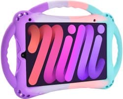 Zware Schokbestendige Kinderhoes voor iPad Mini 6 met Drie Handvatten en Standaard