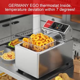 Professionele Elektrische Friteuse 8L met Temperatuurregeling 80-200°C voor Horeca — thumbnail 3