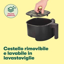 Handmatige Heteluchtfriteuse - Olievrij Frituren, Vaatwasmachinebestendig, Compact Design — thumbnail 3