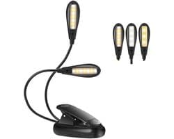 Dimbare LED Leeslamp met USB Oplaadbaar 9 Helderheidsstanden voor Bed, Bureau en Laptop