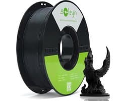 Creality Ultra PLA Filament - Matzwart - 1,75 mm - 1 kg - Hoge Snelheid 30-300 mm/s - Milieuvriendelijk - Voor de meeste 3D-printers Creality Ender K1, K1C, K2 Plus - 3D-printverbruiksartikelen - Matte Black - 3D Printer Filament