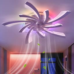 Dimbare Plafondventilator met Licht en Afstandsbediening voor Slaapkamer, Keuken en Woonkamer — thumbnail 3