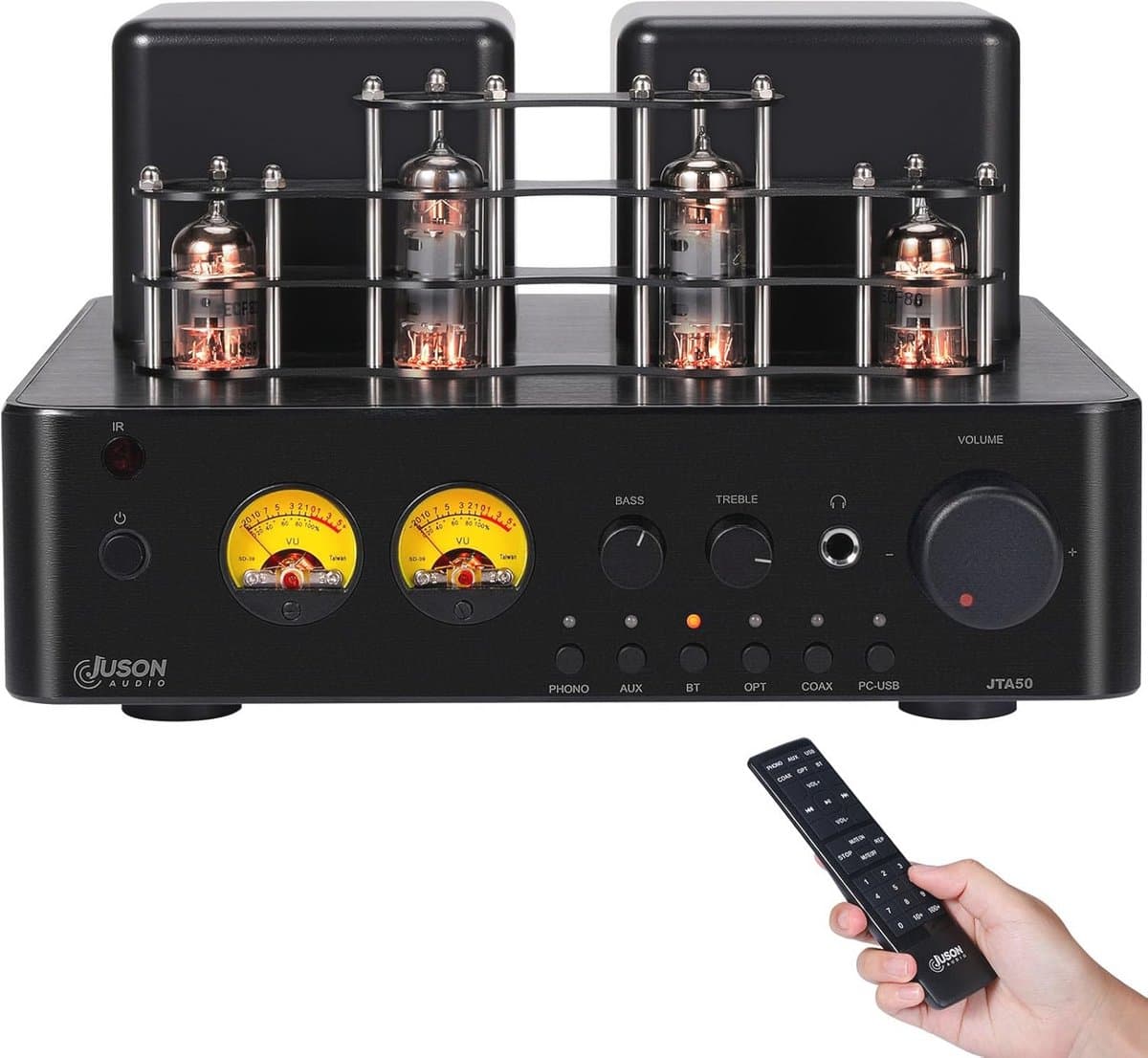 Buisversterker Hifi met Bluetooth 5.0 en Meerdere Ingangen - 2.1CH Instapniveau — afbeelding 1