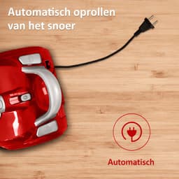 Stofzuiger Zonder Zak -Compact met wasbaar hygiënisch filter-Krachtige Zuigkracht - rood — thumbnail 3