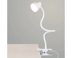 USB Leeslamp met Clip - Flexibele Dimbare Tafellamp met 3 Kleurmodi