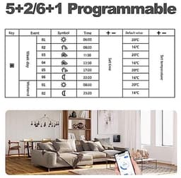 Digitale WiFi Thermostaat met Stembediening en LCD Display voor Vloerverwarming en Warmwater — thumbnail 4