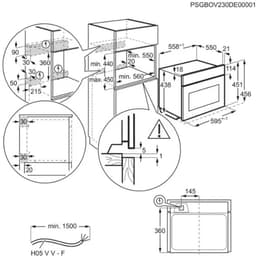 AEG NKK8N601B - Serie 8000 - inbouw combi oven (45 cm) — thumbnail 3