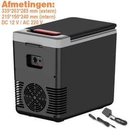 Mini Koelkast – Skincare Fridge – Make-up & Beauty – Koelen en Verwarmen – AC 220V & 12V Auto Stekker – Draagbaar – 6 Liter – Zwart — thumbnail 3
