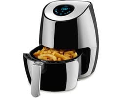 tectake® Airfryer - Heteluchtfriteuse, Airfryer, Touchscreen Display, div. Programma's, Airfryer Zonder Vet en Olie, Vaatwasmachinebestendig, Met Accessoires Receptenboekje (HF-568TS Mitch)