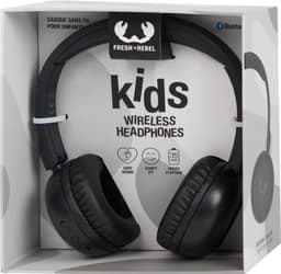 Fresh 'n Rebel Koptelefoon kids zwart draadloos Bluetooth - Draadloze koptelefoon on ear - 35 uur speeltijd - volledig opgeladen in 4 uur — thumbnail 2