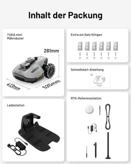Draadloze Robotgrasmaaier NetRTK+Vision – App & 4G Module – Slimme AI Obstakeldetectie – 700 m² Bereik (Max. 1100 m²) – 50% Helling – Verstelbare Maaihoogte – 190 mm Maaibreedte — thumbnail 1