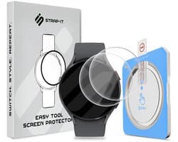 Strap-it 2-pack Screenprotector met One-Click Tool screen protector display bescherming geschikt voor Samsung Galaxy Watch 5 40mm