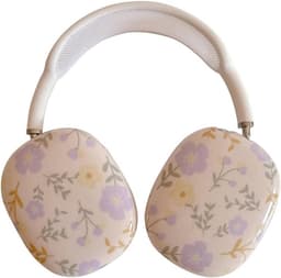 Hoesje voor AirPods Max met Paars Bloemenpatroon, Schokbestendige Beschermhoes — thumbnail 1