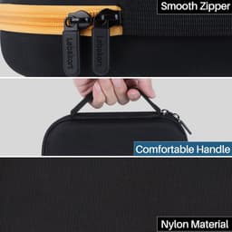 Harde Opberghoes voor Nekband Hoofdtelefoons - Schokbestendig etui Zwart — thumbnail 2