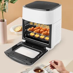 Grote Heteluchtfriteuse 15L met LED-display 1400W voor Frituren en Ovenfuncties — thumbnail 4