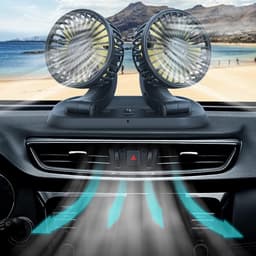 Krachtige USB Mini Ventilator - 360° Draaibaar & 2 Snelheden | Tafel, Auto, Kantoor & Camping — thumbnail 1