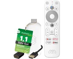 4K UHD Mediaspeler Stick met Google TV, Netflix Certificering en Spraakbesturing