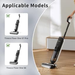 2x Borstelrol - reserveonderdelen geschikt voor Tineco FLOOR ONE S7 PRO - FLOOR ONE S6 - FLOOR ONE SWITCH S6 - FLOOR ONE SWITCH S7 - FLOOR ONE S7 COMBO - FLOOR ONE S7 FLASHDRY Stretch draadloze nat- en droogzuiger - draadloze stofzuiger — thumbnail 3