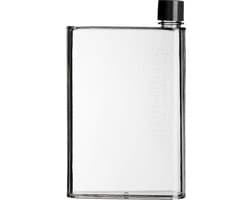 Platwater Platte waterfles - 420 ml - BPA-vrij - voor boeken en laptop