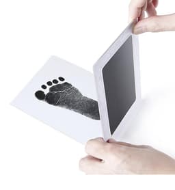 2 Inktpads voor hand- en voetafdrukken van baby's - Zonder Puin en Inkt aan handen -  Veilig voor baby's - Raakt de huid niet aan - Perfect aandenken of cadeau - Kraamcadeau  - Groen — thumbnail 2
