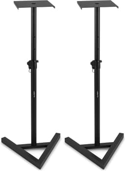 Speaker standaard - Vonyx SMS20 speakerstandaard voor studio monitor speakers - Hoogte max. 115cm - Set van 2 - Zwart — thumbnail 1