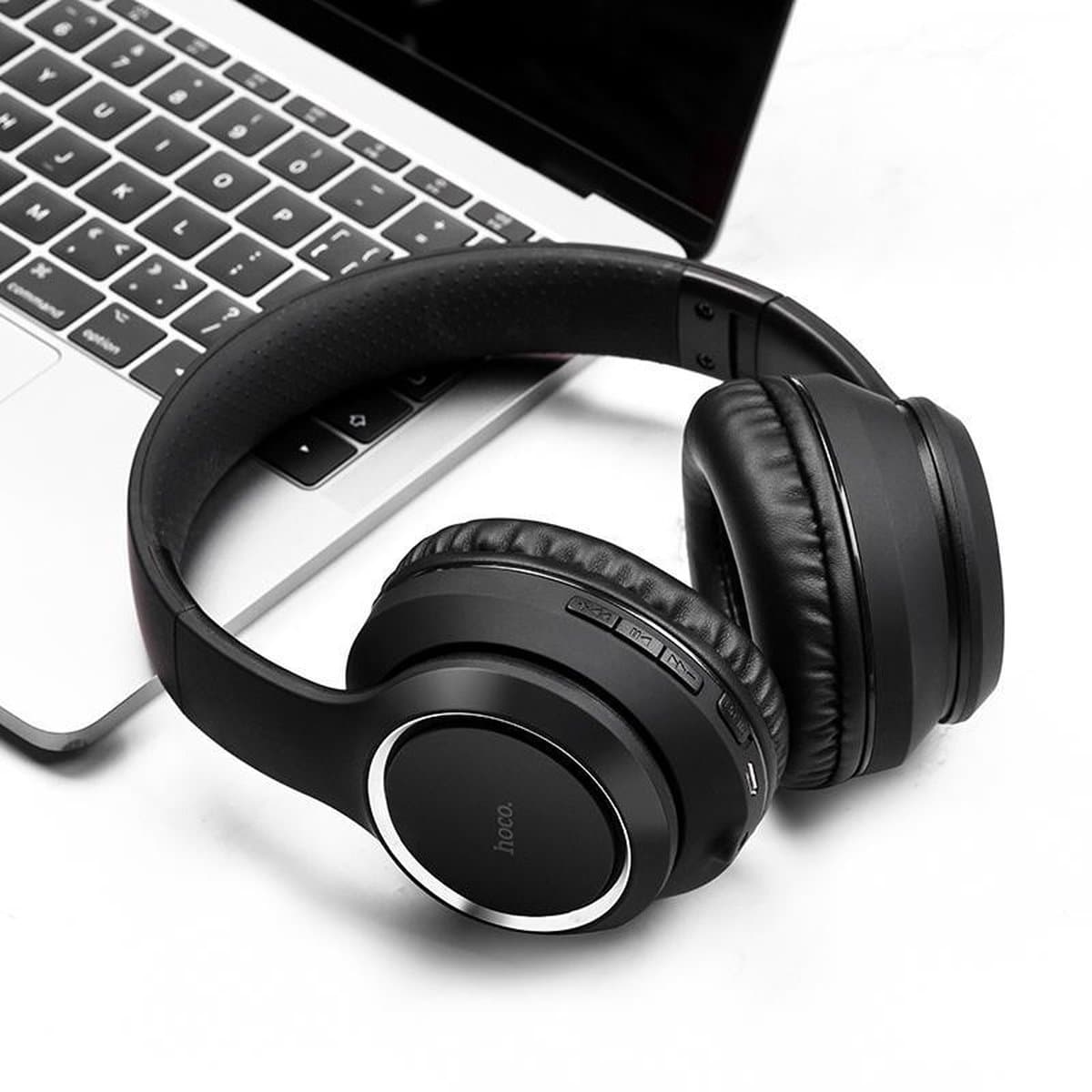 Hoco W28 Zwart – Bluetooth Koptelefoon Over Ear - Draadloze Koptelefoons - Koptelefoon met Microfoon - Universeel - Apple en Android — afbeelding 1