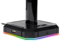 Redragon Scepter HA300 - Headset Houder - RGB Verlichting - 3 USB Aansluitingen - Koptelefoon Houder — thumbnail 4