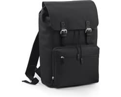 Bagbase Vintage Laptop Rugzak 18 Liter - Zwart-Zwart