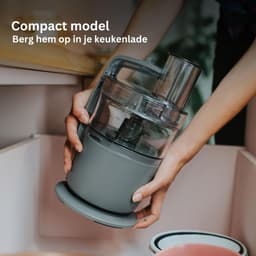 Foodprocessor - Elektrische Groentesnijder Multifunctioneel - Vleesmolen - Gehaktmolen - RVS - Top Kwaliteit - Transparant — thumbnail 4