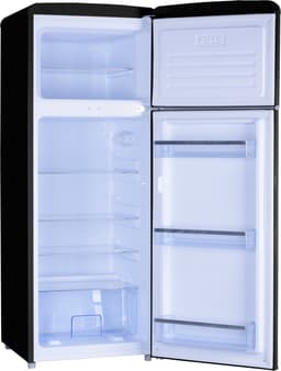 Helvetia Retro Koelvriescombinatie HRDPER206EN1 - Zwart - 144 cm Hoog - 4ster Vriezer - Vintage - 206 Liter — thumbnail 3