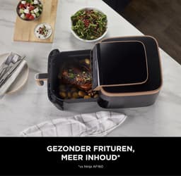 Ninja MAX PRO Enkel 6,2 l Vrijstaand 2000 W Heteluchtfriteuse Zwart, Roestvrijstaal — thumbnail 3