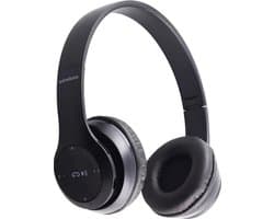 Hoofdtelefoon met microfoon en bluetooth vs 5.0. ZWART