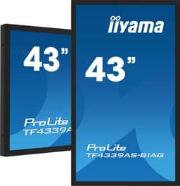 iiyama TF4339AS-B1AG computer monitor 108 cm (42.5") 3840 x 2160 Pixels 4K Ultra HD LED Touchscreen Zwart — thumbnail 1