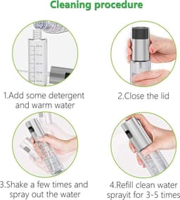 Olijfolie Sprayer deluxe - Olijfolie Fles Verstuiver voor Keuken - 8-delige set - olijfolie diffuser - keuken spray - inclusief trechter - BBQ Accesoires - Airfryer - Cooking Spray - Oliespray - Oliefles - Bakspray - geleverd met schoonmaakborstel — thumbnail 7