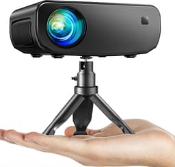 WiFi Mini-Projector Full HD 1080P 15.000 Lux Draagbaar - Compatibel met iOS/Android/Tablet/PC/TV-Stick/USB (Statief Inbegrepen) — thumbnail 1