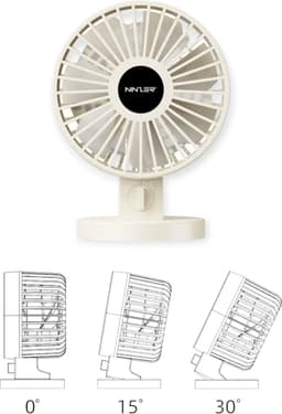 Ninzer Mini Ventilator USB - Stille Mini USB-Ventilator - Tafelventilator & Bureau Ventilator - Compact, Stil & Krachtig - Roze — thumbnail 2