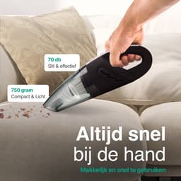 Kruimelzuiger Snoerloos - Handstofzuiger met 5 opzetstukken - Kruimelzuiger - Grijs - Vivid Green — thumbnail 3