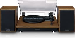 Lenco Platenspeler met Bluetooth - Twee externe Speakers - Auto-stop - LS-100WD - Hout — thumbnail 1