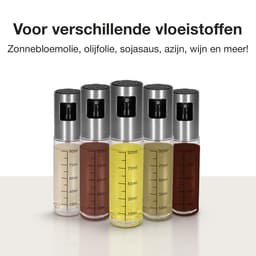 ZolZia® Olijfolie Sprayer Set – 2x Olie Sprayer / Verstuiver – RVS Oliespray Fles voor Airfryer, BBQ & Koken – Hervulbaar – Incl. Trechter & Borstel — thumbnail 6