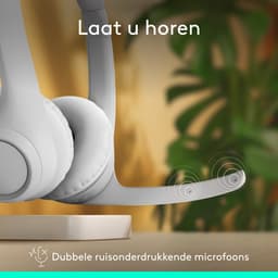 LOGITECH Zone 300 981-001417 On-ear Draadloze headset Met Noise-cancelling Wit — thumbnail 5