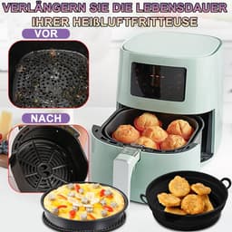 Airfryer Accessoires 4-delige bakset geschikt voor Philips Essential 41 L HD9252/HD9200 - siliconen bakvorm, grillframe, muffinvormpjes — thumbnail 7