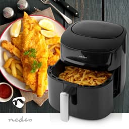 Nedis Airfryer XXL - Digitale Heteluchtfriteuse - 7,2L - 8 Programma's - Tot 6 Personen - Zwart — thumbnail 4