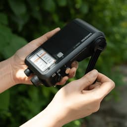 Sangean MMR-77 Noodradio AM/FM - Met dynamo - Spatwaterbestendig - Zaklamp - Oplaadbaar - Zwart — thumbnail 2