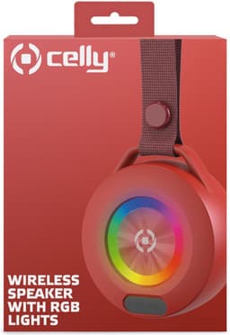 Portable Bluetooth Speakers Celly LIGHTBEATRD Red — thumbnail 3